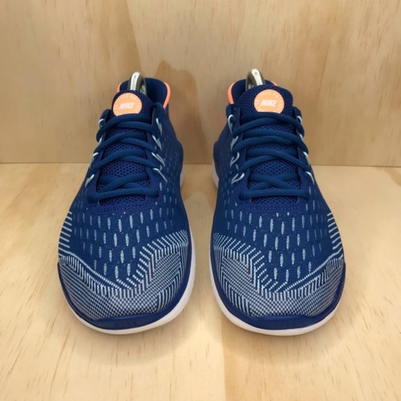 NEW Nike Free Run 2018 Gym Blue Silver - Picture 2 of 7